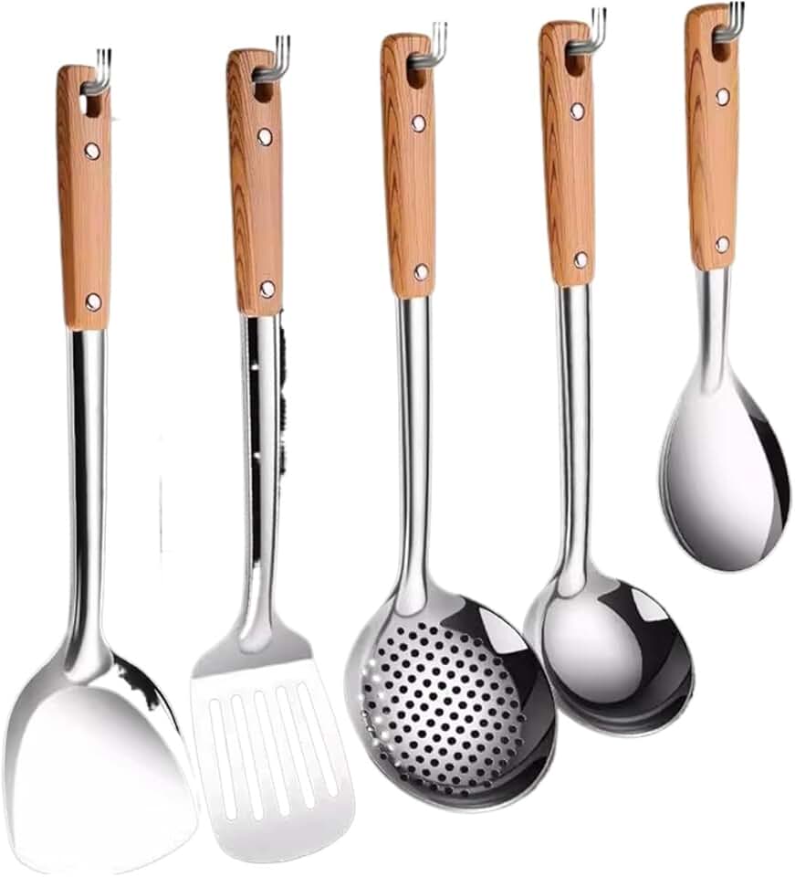 CSCDD Kitchen Utensil Sets Non-Stick Long Shank Matter Mixture Shovel Dinnerware