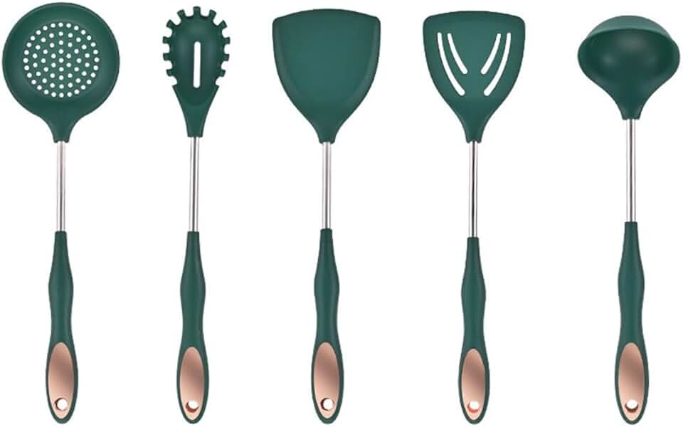DFHBFG Kitchen Utensils Set Tableware Skimmer Kitchenware Cooking Tools, 5 pieces