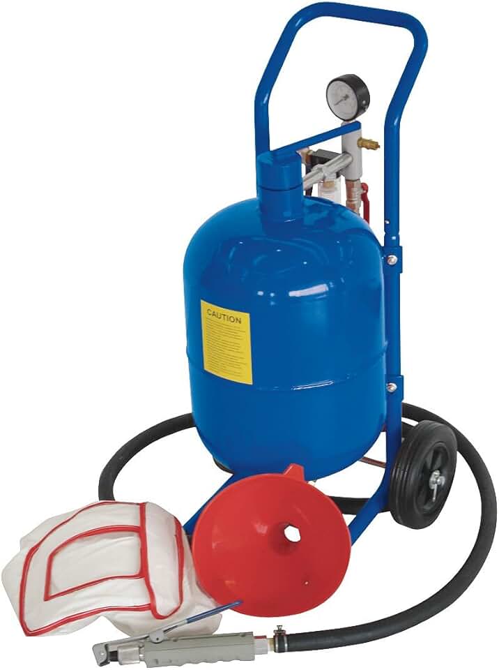 Abrasive Blaster, Press, 45lb, 60-125psi