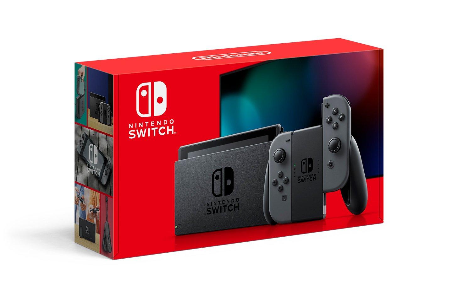 Nintendo Switch Version 2 Console with Gray Joy-Cons