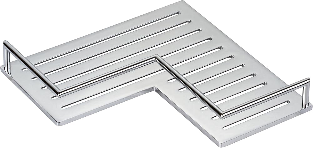 Ginger 28505/PC Surface Mounted Bathroom Shelves, Corner Shelf, Polished Chrome