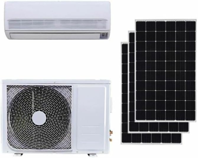 9000BTU Solar ACDC Inverter Ductless Mini Split Air Conditioner & Heater, White