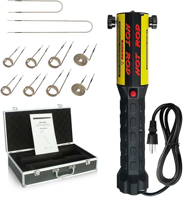 Solary Heat Induction Tool - 1000W 110V Handhled Magnetic Induction Heater Kit with 10 Coils, Rusty Screw Removing Tool