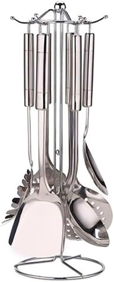 DFHBFG Anti-scalding Handle Kitchen Utensils Set Kitchen Household Cooking, 7 pieces