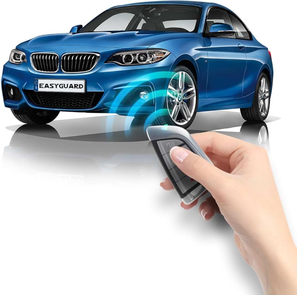 EASYGUARD ECS002PP-BM-BC3-1 Plug Play Factory Key Remote Starter fit for BMW New 5 Series G30 G31 G38 6GT G32 7 Series G11 G12 X3 G01 G08 with Factory OEM Push Start Button 3X Lock to Start