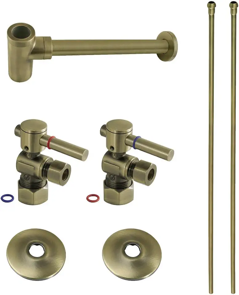 CC53303DLLKB40 Trimscape Plumbing Supply Kit Combo, 2'' (L) x 4-13/16'' (W) x 30'' (H), Antique Brass