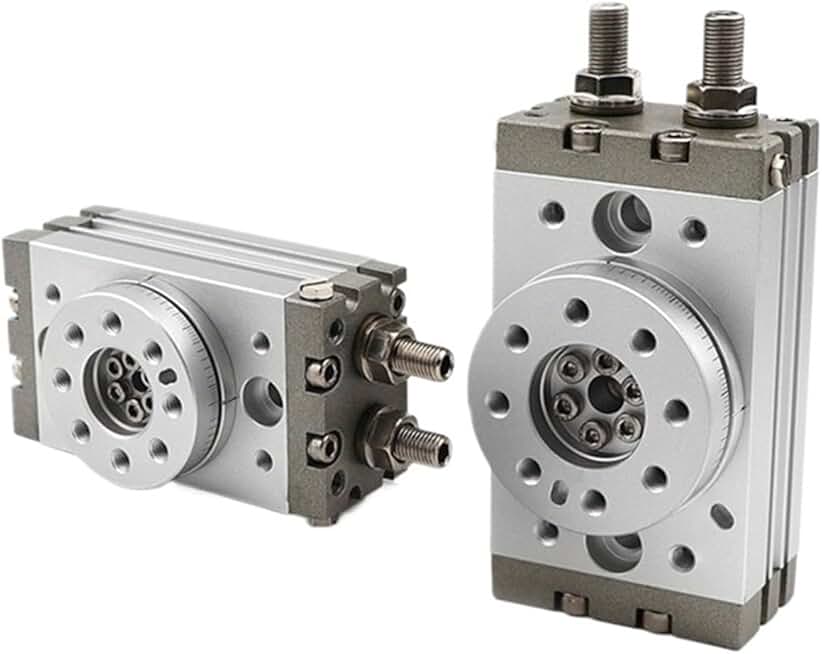 MSQB-70A Pneumatic Rotary Table Cylinder Bolt Adjustment 90 Degrees 180 Degrees 1Pcs