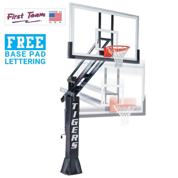Titan Adjustable In-Ground Bolt-Down Basketball Hoop by First Team