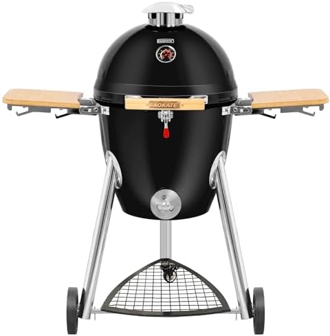 Heavy Iron Kamado Grill Outdoor Charcoal Grill Portable Barbecue Smoker 18/22-Inch BBQ (18