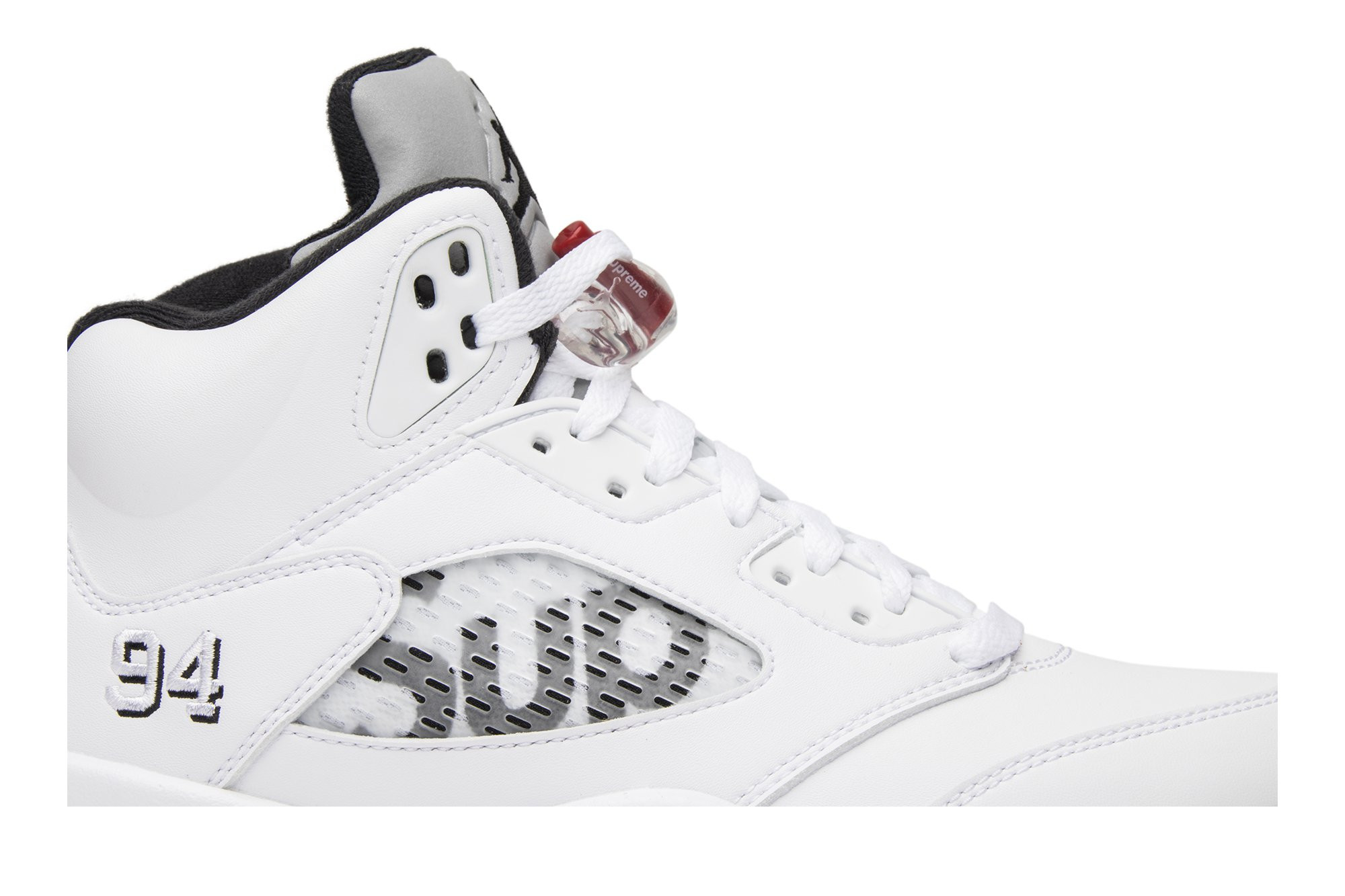 Supreme x Air Jordan 5 Retro 'White' 824371-101