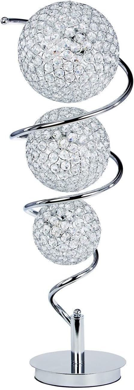 Finesse Decor Spheres Sophisticated Glass Lamp Modern Room Essentials Lighting Table Lamp