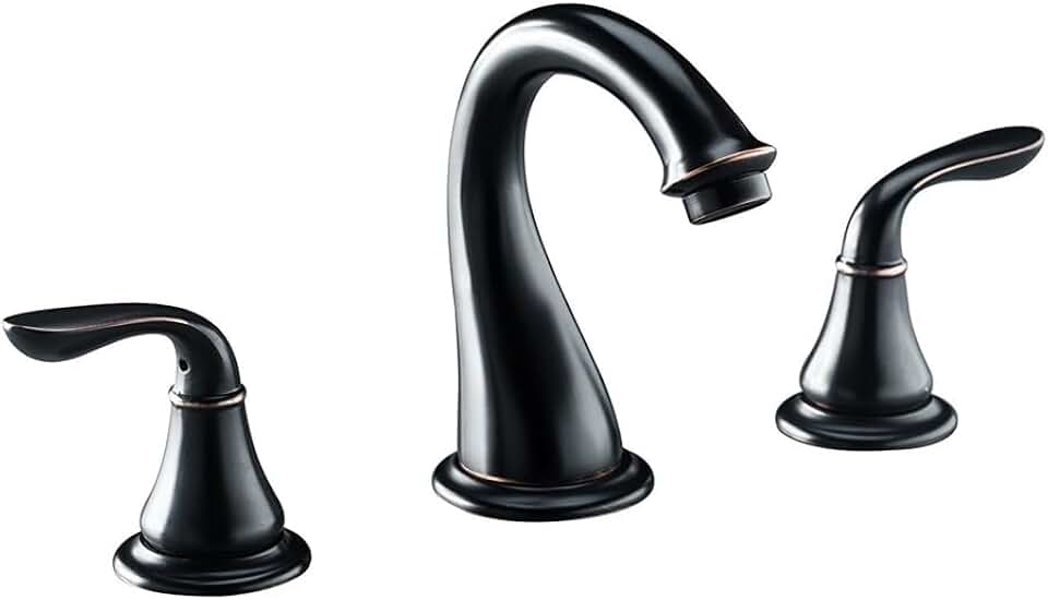Surrey Dual Handle Oil Rubbed Bronze Bathroom Sink Faucet