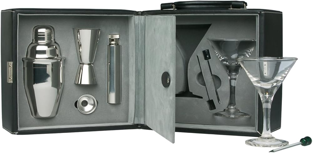 Franmara Martini Travel Bar Set with Case