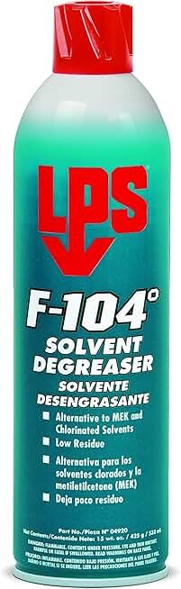 LPS F-104 Solvent Degreaser, 15 oz Aerosol (Pack of 12)