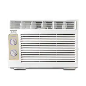 BLACK+DECKER 5,000 BTU 115 -Volts Window Air Conditioner Cools 150 Sq. Ft. in White