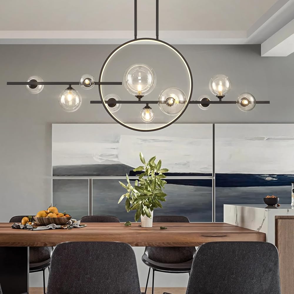 10 Lights Modern Pendant Light Fixtures, 54