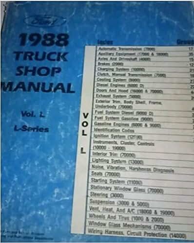 1988 Ford L SERIES L-SERIES HEAVY TRUCK Shop Repair Service Workshop Manual NEW