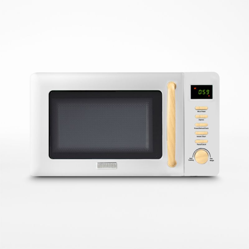 HADEN Dorchester Matte White Compact Microwave