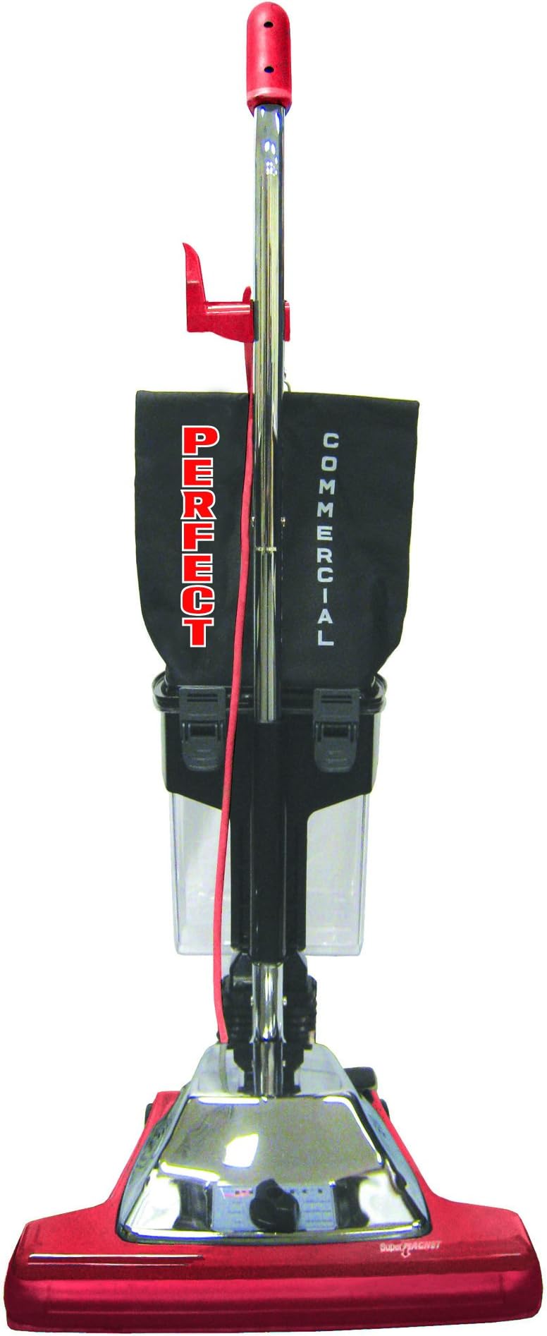 Perfect Products P106 Commercial Wide Area Dirt Cup Upright Vacuum, Stainless