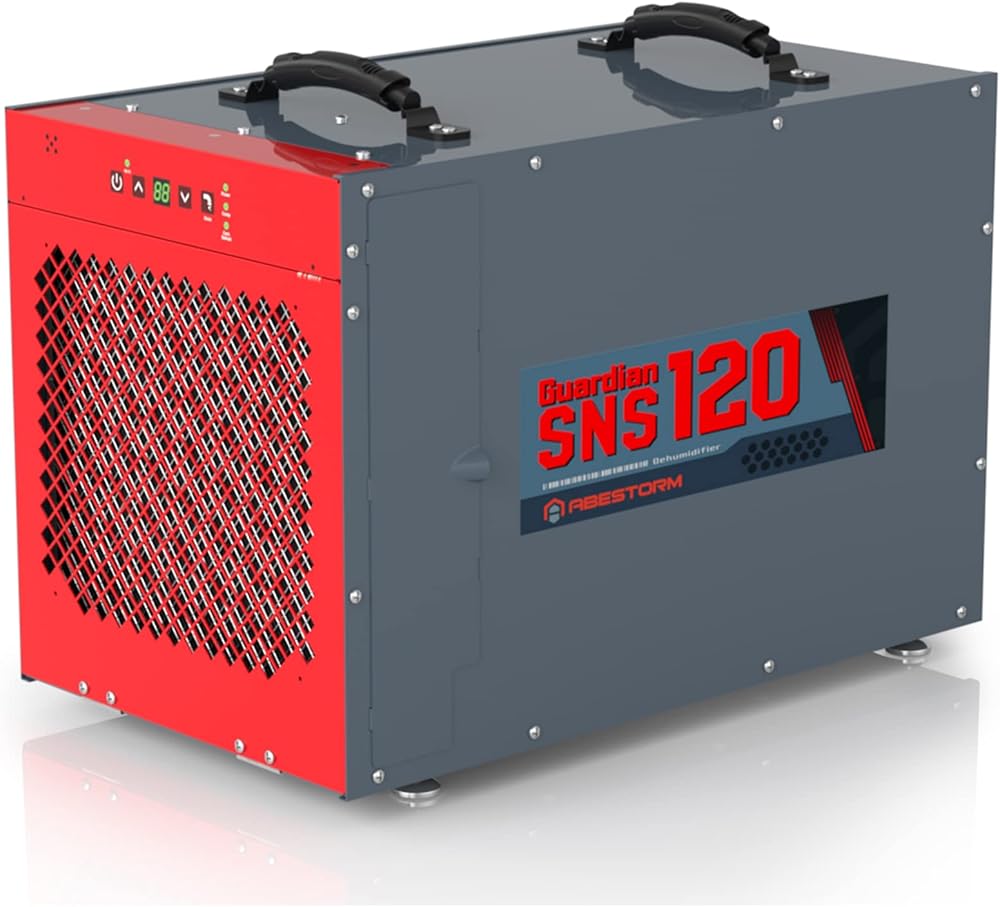 Abestorm 235 Pint Commercial Dehumidifiers for Crawl Space, Basement, Whole Homes up to 3,300 sq. ft, Water Damage Restoration Equipment with Pump and Drain Hose, 5-year Warranty(Guardian SNS120)