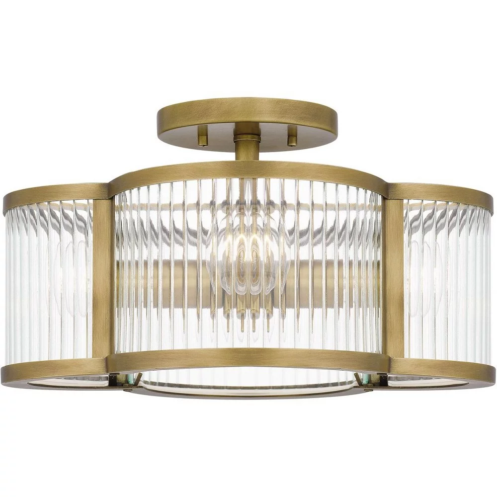 Quoizel Lighting - Aster - 4 Light Semi-Flush Mount In Traditional Style-8.25