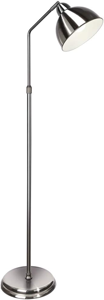 OttLite Covington Floor Lamp - Brushed Nickel, Adjustable Modern & Contemporary LED Light