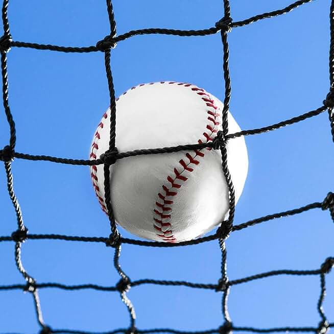 FORTRESS Baseball Backstop Nets | Professional Grade Sports Netting Available in 82 Sizes - 100% Weatherproof with Overlocked Edges
