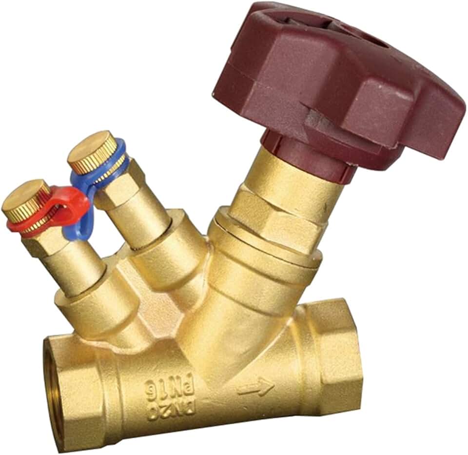 Brass Water Flow Regulating Valve Digital Balancing Valve Manual Flow Regulator Female Thread DN20/DN25 DN32 DN40 DN50 1Pcs(DN50)