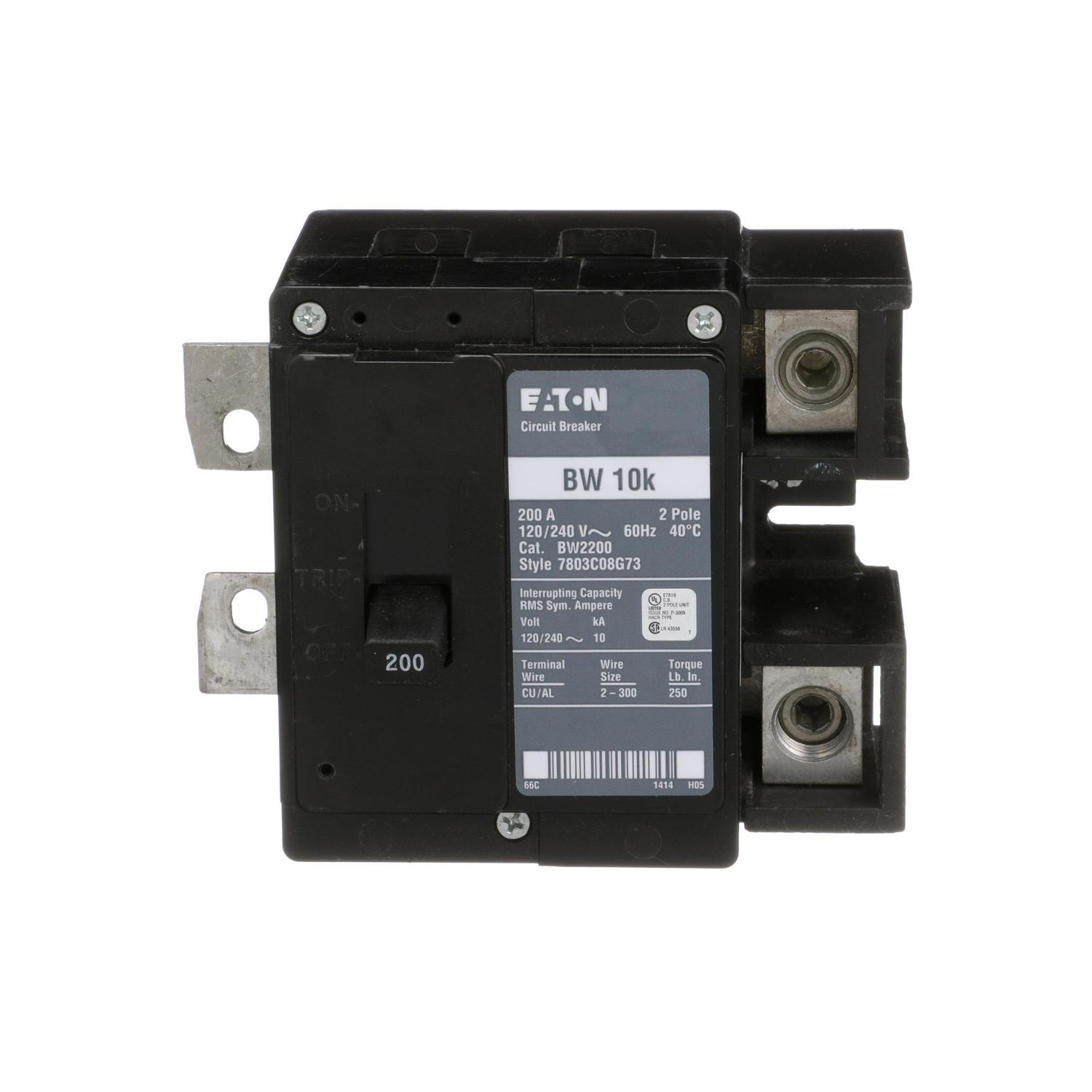 Eaton Type BR 200-amp 2-Pole Main Circuit Breaker