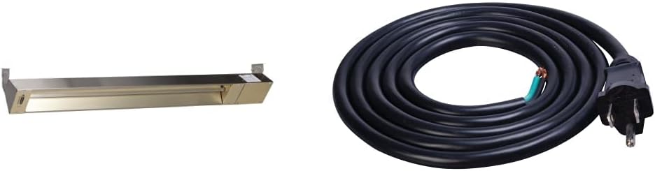 TPI Corporation OCH46-120V-SSE Fostoria Quartz Electric Infrared Heater, 1500W, 120V, Overhead Heating Equipment & Southwire 9716SW8808 09716 14/3 SJTW Power Tool Replacement Cord, 6-Foot, Black