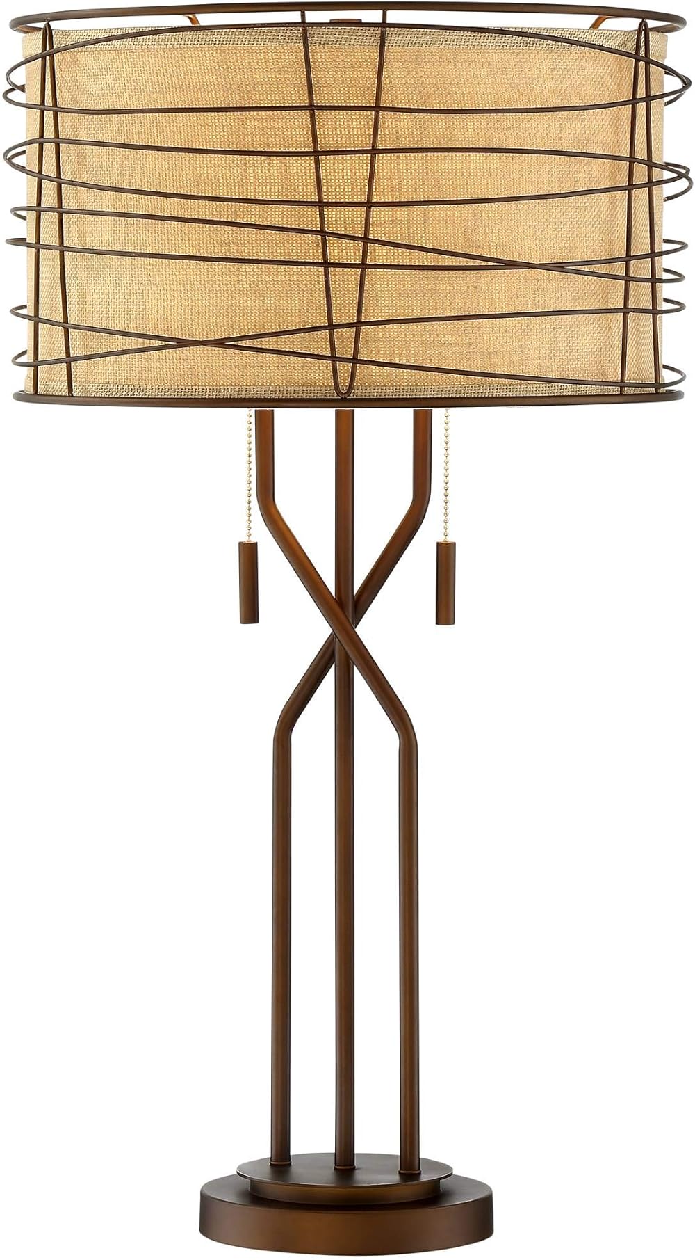 Franklin Iron Works Marlowe Rustic Industrial Table Lamp 28 3/4