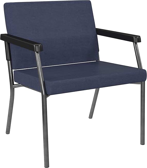 Office Star Bariatric Big and Tall Medical Office Chair with Extra Wide 26 Inch Seat and Sturdy Metal Frame with Back Reinforcement, 400 Pound Limit, Castillo Batik Fabric