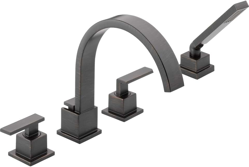 DELTA FAUCET T4753-RB Roman Tub, 8.75 x 26.00 x 8.75 inches, Venetian Bronze