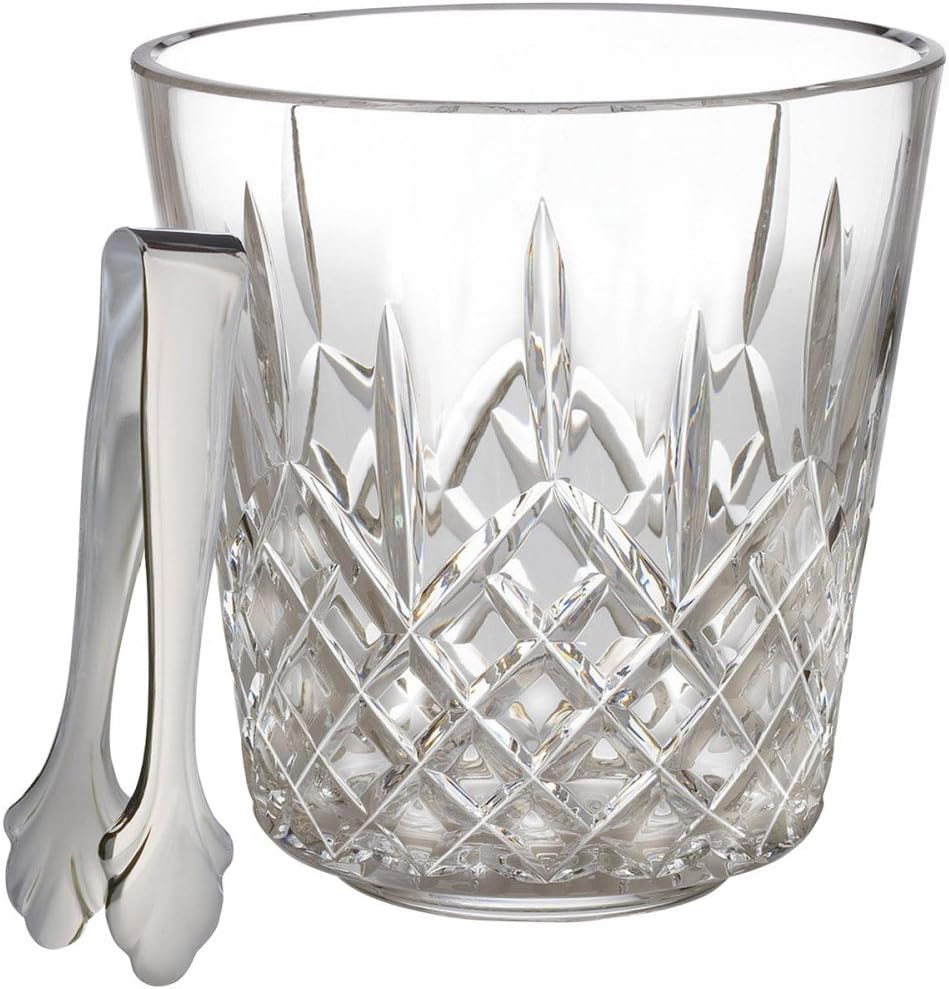 Waterford Lismore Ice Bucket with Tongs, 7.5