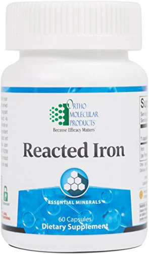 Ortho Molecular Reacted Iron - 60 Capsules