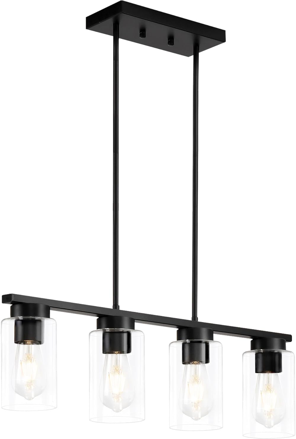 Dining Room Light Fixture, Chandeliers for Dining Room 4-Light Modern Chandelier for Kitchen Island Lighting Dining Room Chandelier Farmhouse Chandelier Island Lights for Kitchen Island