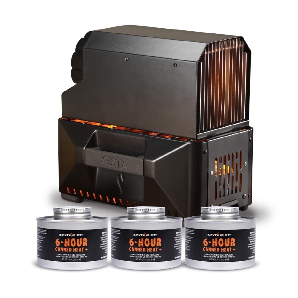 VESTA Self-Powered Camping Indoor/Outdoor Heater   Stove (Compact, Off-Grid, Emergency)