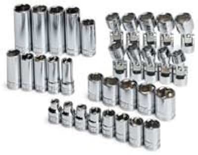 SK Hand Tool 89016 Socket Set 3/8 Drive St/Dp (33 Piece)