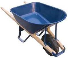 Wheelbarrow, Steel, 6 Cu. Ft, Pneumatic
