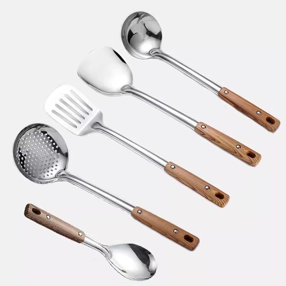 Kitchen Utensils Set Tableware Skimmer Kitchenware Cooking Tools, 5 pieces, rohin-56