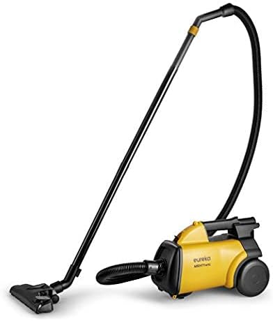 EUREKA 3670M Mighty Mite Canister Cleaner, Lightweight Powerful Vacuum for Carpets and Hard Floors, w/ 5bags,Yellow (De-Luxe-Yellow-New)