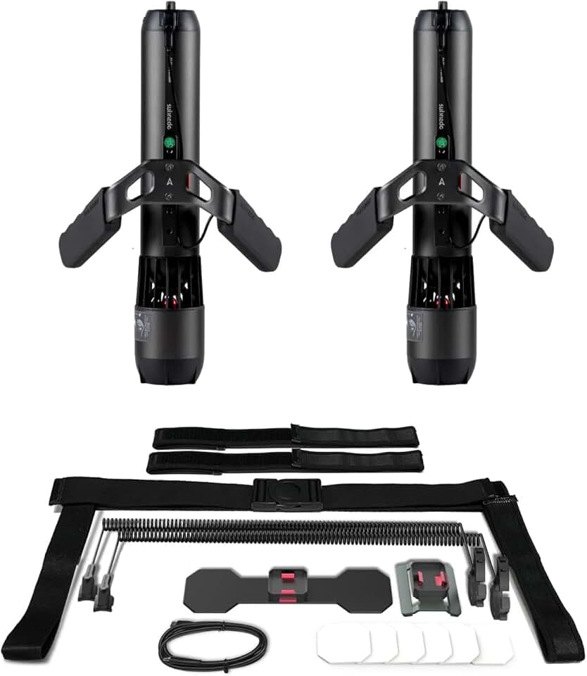 Subnado Underwater Scooter 2 Packs + Premium Accessories Pack with Leg mounting kit, Paddle Board Bracket and Cylinder Bracket