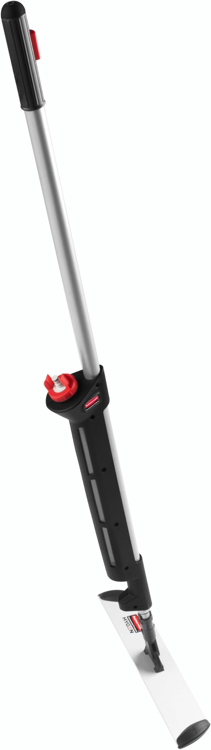 Rubbermaid Commercial Products, Industrial Executive Series Pulse Microfiber Spray Mop System for Hardwood Floors, 18-Inch, Single Sided, Black