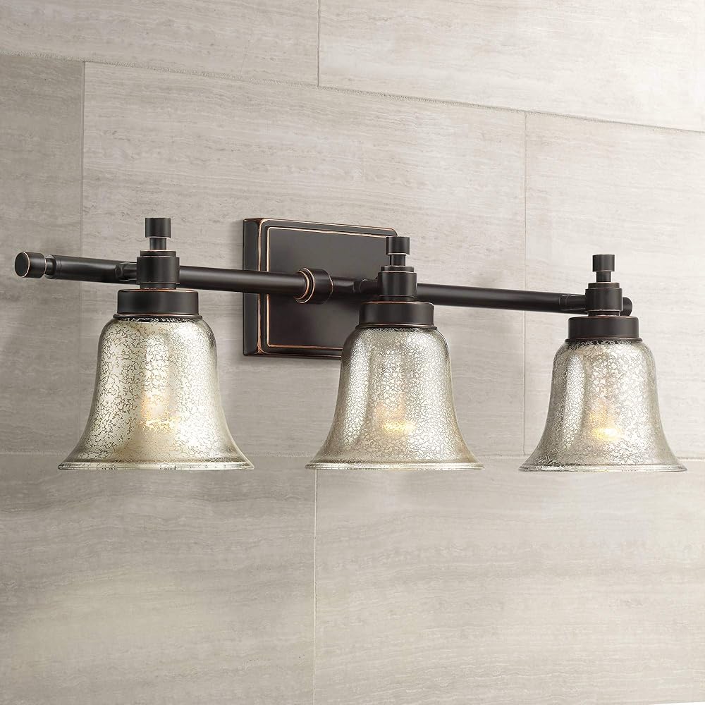 Possini Euro Design Varra Antique Wall Mount Light Antique Silver Bronze Metal Hardwired 26 1/2