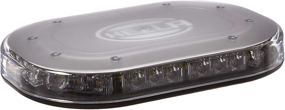 HELLA H27996001 Micro LED Light Bar 100, Amber, Fixed Mount, 12/24V