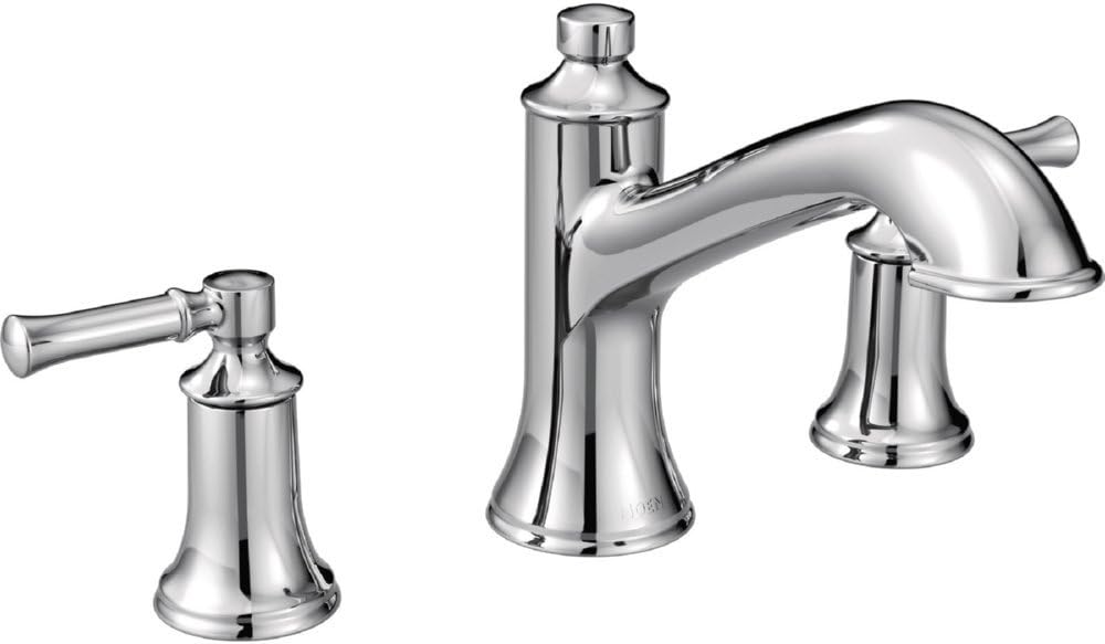 Moen T683 Dartmoor two-handle high arc roman tub faucet, Chrome, 1