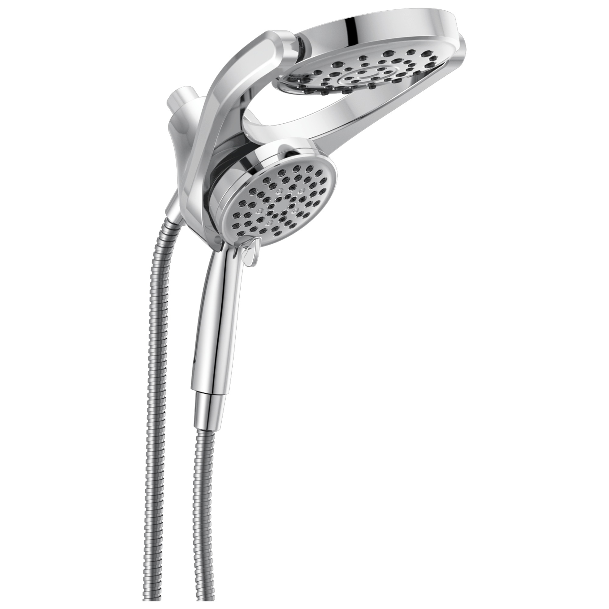 Delta HydroRain Chrome Round Rain Shower Head Dual/Combo Shower Head 2.5-GPM (9.5-LPM)