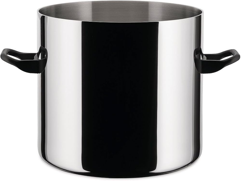Alessi La Cintura di Orione Cooking Pot Made of Multiply 20.0 cm Diameter, 7 x 26.5 x 20.2 cm, Silver