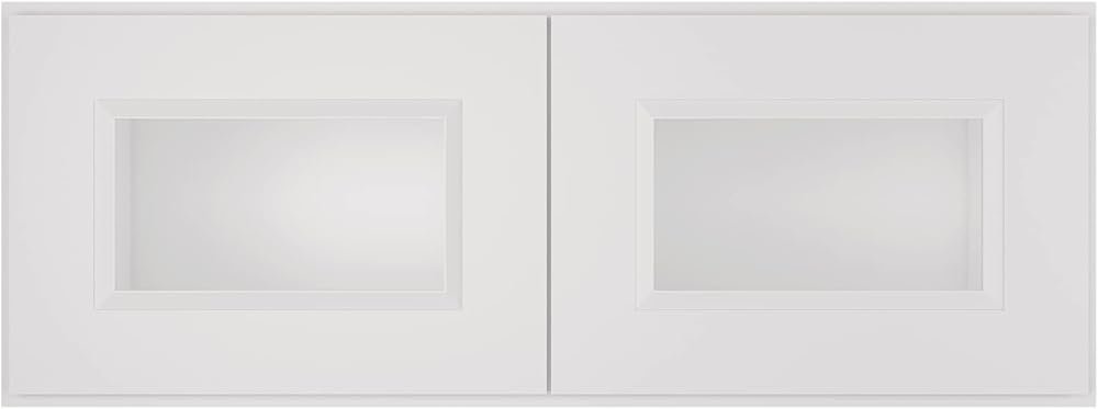 LOVMOR Wall-Mounted Cabinets, Medicine Cabinets with Soft-Close Doors, Decorative Furniture for Living Rooms, Bedrooms, Kitchens, Laundry Rooms (Glass Not Included)