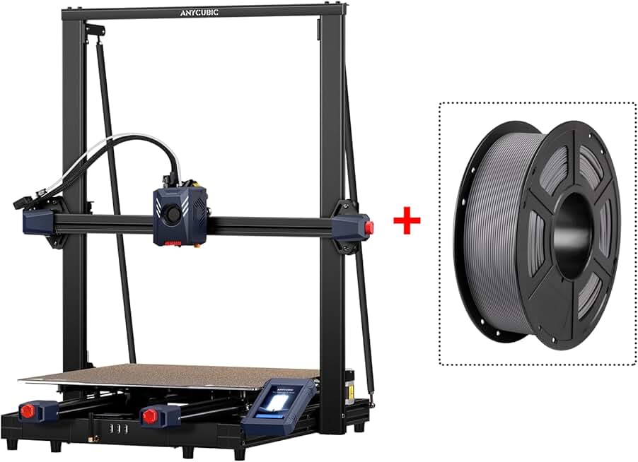 (Gray) Bundle Anycubic Kobra 2 Max 3D Printer, 88L Large Printing Volume 500mm/s High-Speed and ANYCUBIC PLA 3D Printer Filament